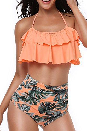 Neck Two Piece Swimsuit